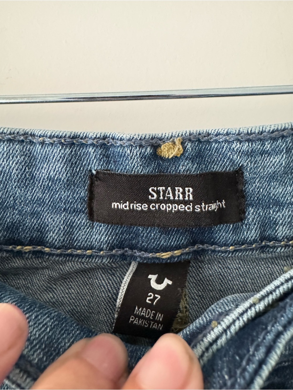 True Religion Starr Relaxed Straight Jeans in Light Blue Wash - Picture 2 of 4